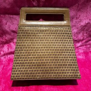 Vintage Charles Jourdan suede leather tote bag